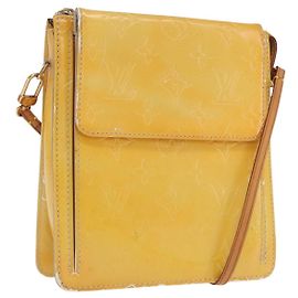 LOUIS VUITTON Monogram Vernis Motto Accessory Pouch Gris M91030 LV Auth bs33023 Grey