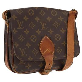 LOUIS VUITTON Bolsa de Ombro Monogram Cartouchiere MM M51253 LV Auth ka2138 Monograma