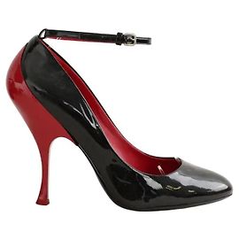 Miu Miu Absatzschuhe aus Lackleder Schwarz Größe 37 Schwarz