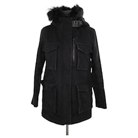 The Kooples Schwarzer Mantel Schwarz