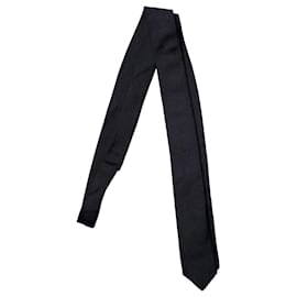 Saint Laurent, black structured tie Black