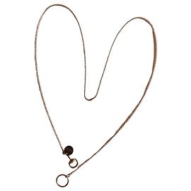 Gucci White gold 750/000 lasso bit necklace Silvery