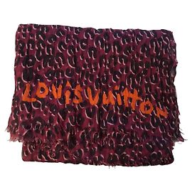 Lenço Louis Vuitton da Coleção Stephen Sprouse com estampa de leopardo Multicor