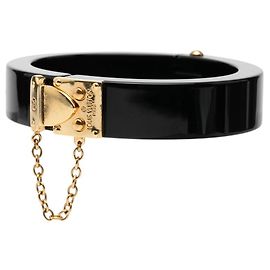 Bracciale Charm LockMe Louis Vuitton Nero