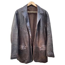 Ermenegildo Zegna Lederjacke Lammleder Schokolade Schokolade