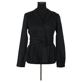 Prada Top de algodón negro Negro