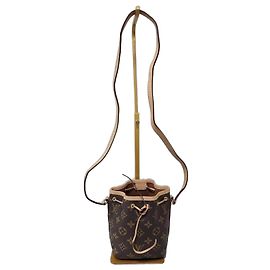 LOUIS VUITTON Borsa a secchiello Nano Noé Monogram Beige/Marrone Marrone