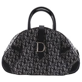 Borsa Double Saddle Christian Dior Blu navy
