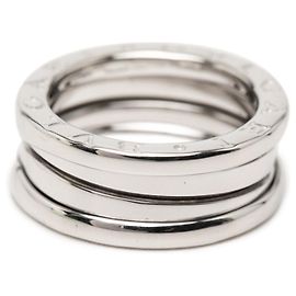 Bulgari Anello Bzero1 a due bande in oro bianco 18K per donne Bvlgari Altro