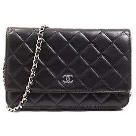 Borsa a Spalla in Pelle di Agnello Chanel Nero