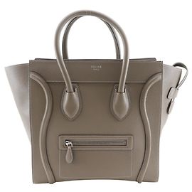 Céline Sac à main Celine Luggage Mini Shopper Marron