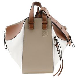 Bolsa de mão Hammock Small LOEWE Marrom Branco