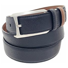 Bulgari Herrenledergürtel Bvlgari Ellipse Schwarz