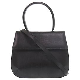 Salvatore Ferragamo 2-Way Handbag AQ-216191 Black