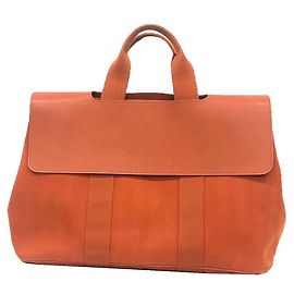 Hermès HERMES Bolsa Valparaiso MM em Laranja Laranja
