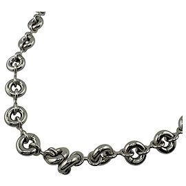 Loewe Chunky Donut Chain Necklace in Silver Silvery