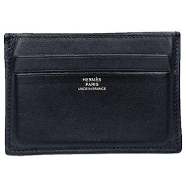 Hermès Hermes Citizen Twill Card Case Black
