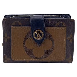 Louis Vuitton Monogram Reverse Bi-fold Wallet Brown