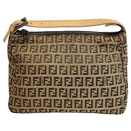 Pochette Mini Vanity Zucchino Fendi Marrone