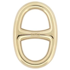 Hermès NUOVO ANELLO PER SCIARPA HERMES CATENA ANCORATA H601372S PER SCIARPA QUADRATA D'oro