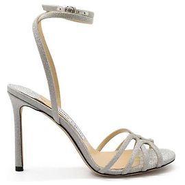 Jimmy Choo Sandali Mimi 100 Argento Metallico
