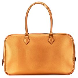 Hermès Metallic Chevre Coromandel Plume Elan 28 Orange