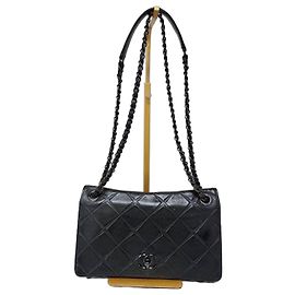 Borsa a tracolla Orient Express in pelle di agnello trapuntata nera CHANEL Nero