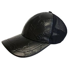 Schwarze Baseballmütze Gucci 627156 Schwarz