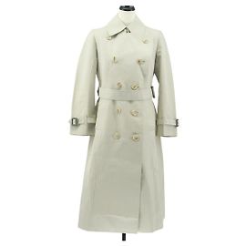 Abrigo trench Burberrys de algodón Beige Auth am10656 Beige