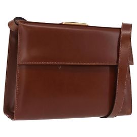 Borsa a Spalla Salvatore Ferragamo in Pelle Marrone Oro Auth 170263 Marrone D'oro
