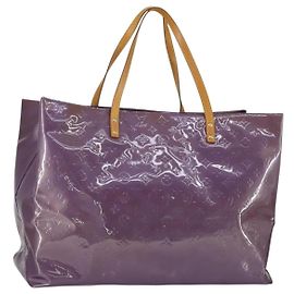 LOUIS VUITTON Sac Tote Reade GM Monogram Vernis Violet M91085 LV Auth 169236 Violet