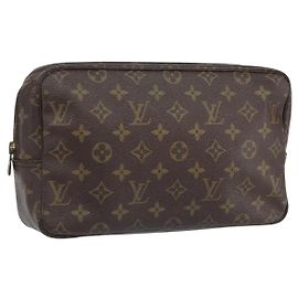 LOUIS VUITTON Monogram Trousse Toilette 28 Borsa Clutch M47522 LV Auth 168157 Monogramma