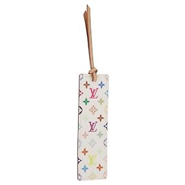 LOUIS VUITTON Lesezeichen Kadu Monogramm Multicolor M99196 LV Auth 163475V Weiß