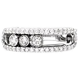 Messika Ring, "Move Pavé", white gold and diamonds. Other