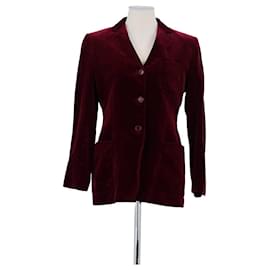 Aspesi Blazer de Algodón Burdeos Burdeos