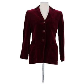 Aspesi Blazer in Cotone Bordeaux Bordò