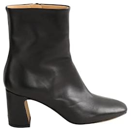 Rouje Black leather boots Black