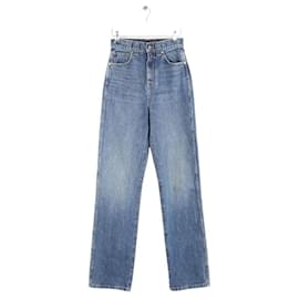 Khaite Jeans rectos de algodón azul Azul