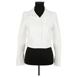 Courreges Weiße Baumwolljacke Weiß