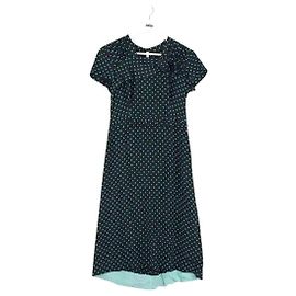 Prada Schwarzes Seidenkleid Schwarz