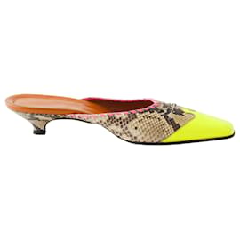 Miu Miu Multicolor Leather Mules Multiple colors