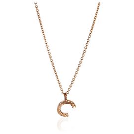 Autre Marque Mini Initial C Anhänger aus Roségold Andere