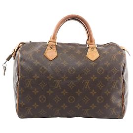 Bolsa Louis Vuitton Speedy 30 em lona Monogram marrom M41526 Marrom
