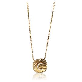 Autre Marque Ovaler Anhänger aus Gelbgold mit Diamant Initial C Andere