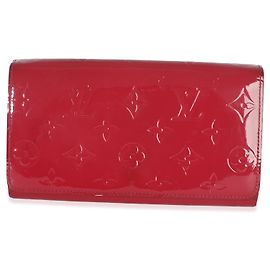Cartera de cadena Sarah Monogram Vernis Rose Pop de Louis Vuitton Roja
