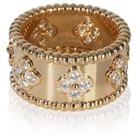 Anello Perlee Quadrifoglio in Oro Giallo e Diamanti di Van Cleef & Arpels Altro