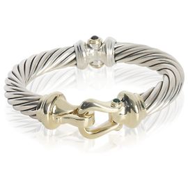 Pulseira Vintage com Fivela de Cabo em Ouro Amarelo e Prata Esterlina de David Yurman Outro