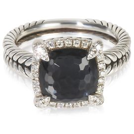 Anello Chatelaine Orchidea Nera in Argento Sterling con Diamanti David Yurman Altro