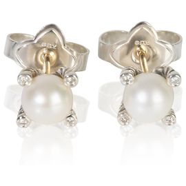 Orecchini in argento sterling con perle e diamanti David Yurman Altro