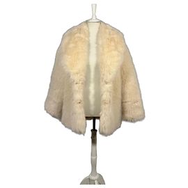 Liu.Jo Abrigo de Piel Sintética Crema Beige